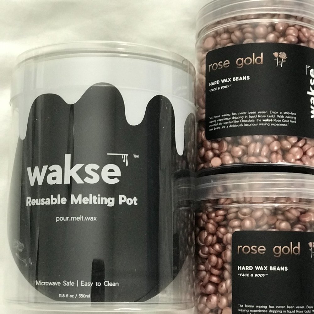 COPY - Wakse Melting Pot and Rose Gold wax beans